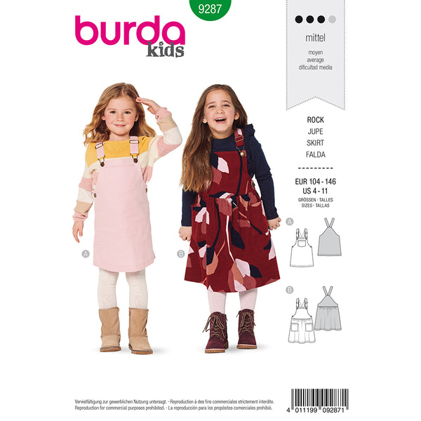 Pattern, Burda, 9287, Dress, Kids
