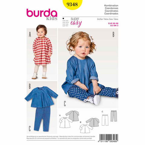 Pattern, Burda, 9348, Kids Preschool Coordinates