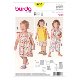Pattern, Burda, 9435, Coordinates, Toddler