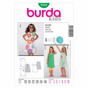 Pattern, Burda, 9544, Dress Toddler, Kids