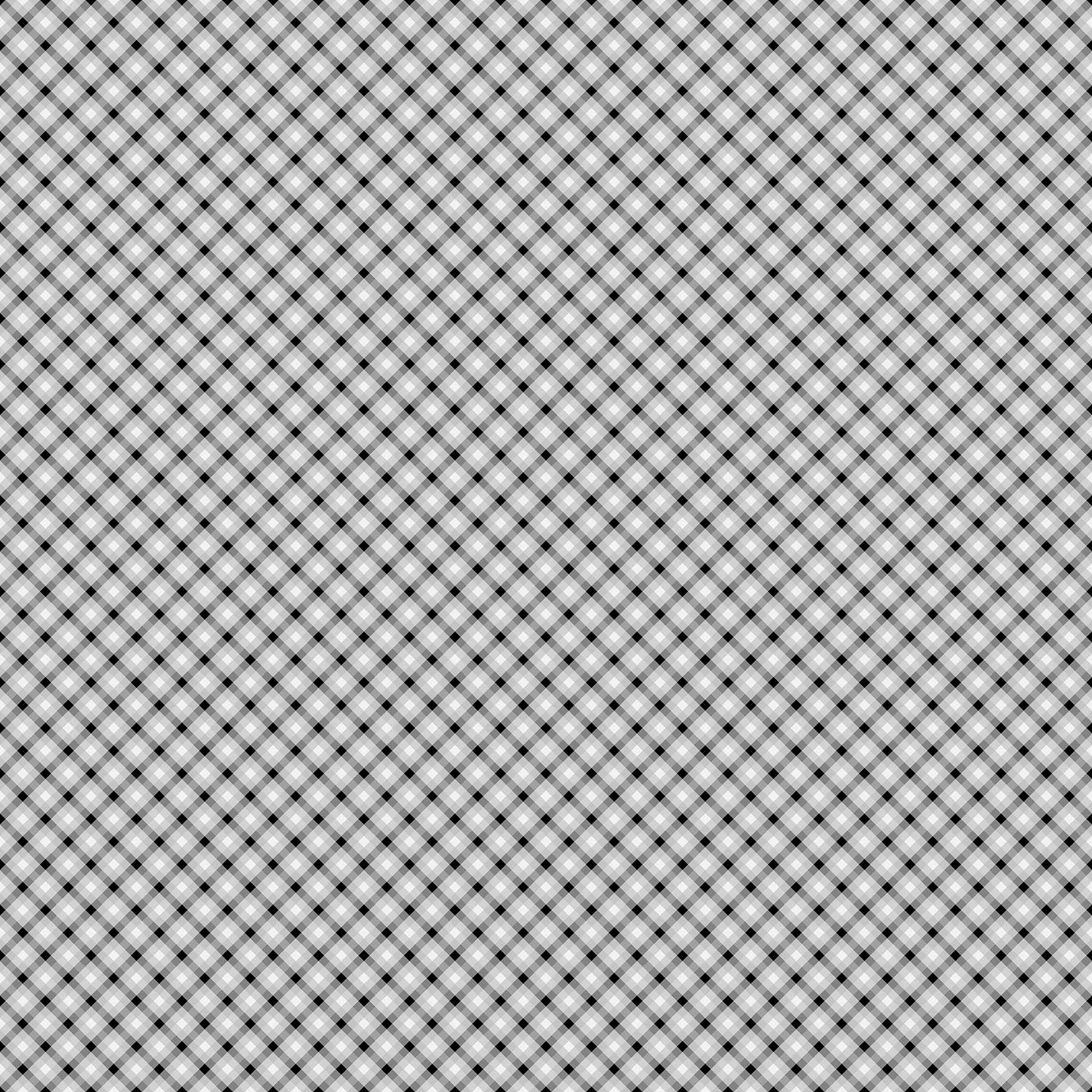 Fabric, Home For The Holidays, Gingham Plaid Gray 10459-93