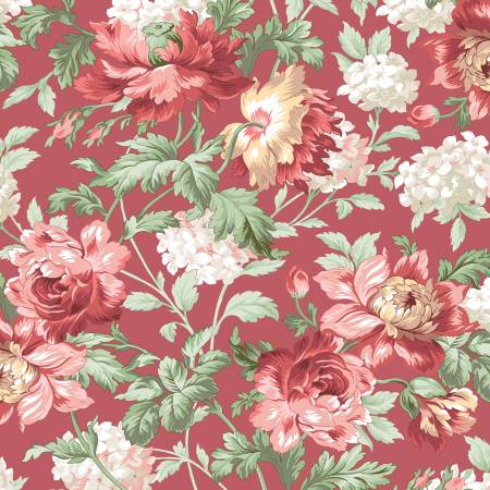 Fabric, Regal Rose , Red 10680M-R