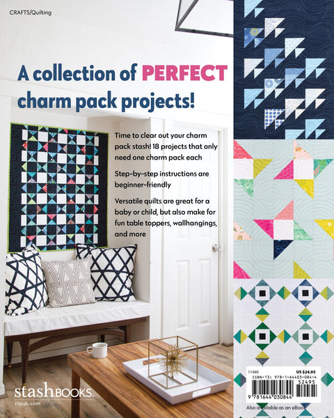 Book, Just Two Charm Pack Quilts Slash Your Stash; Make 16 Throw Quilts 11546