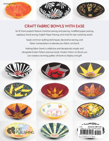 Book, Round Fabric Art Bowls