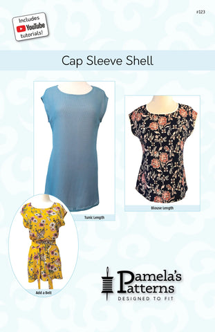 Pattern, Cap Sleeve Shell #123