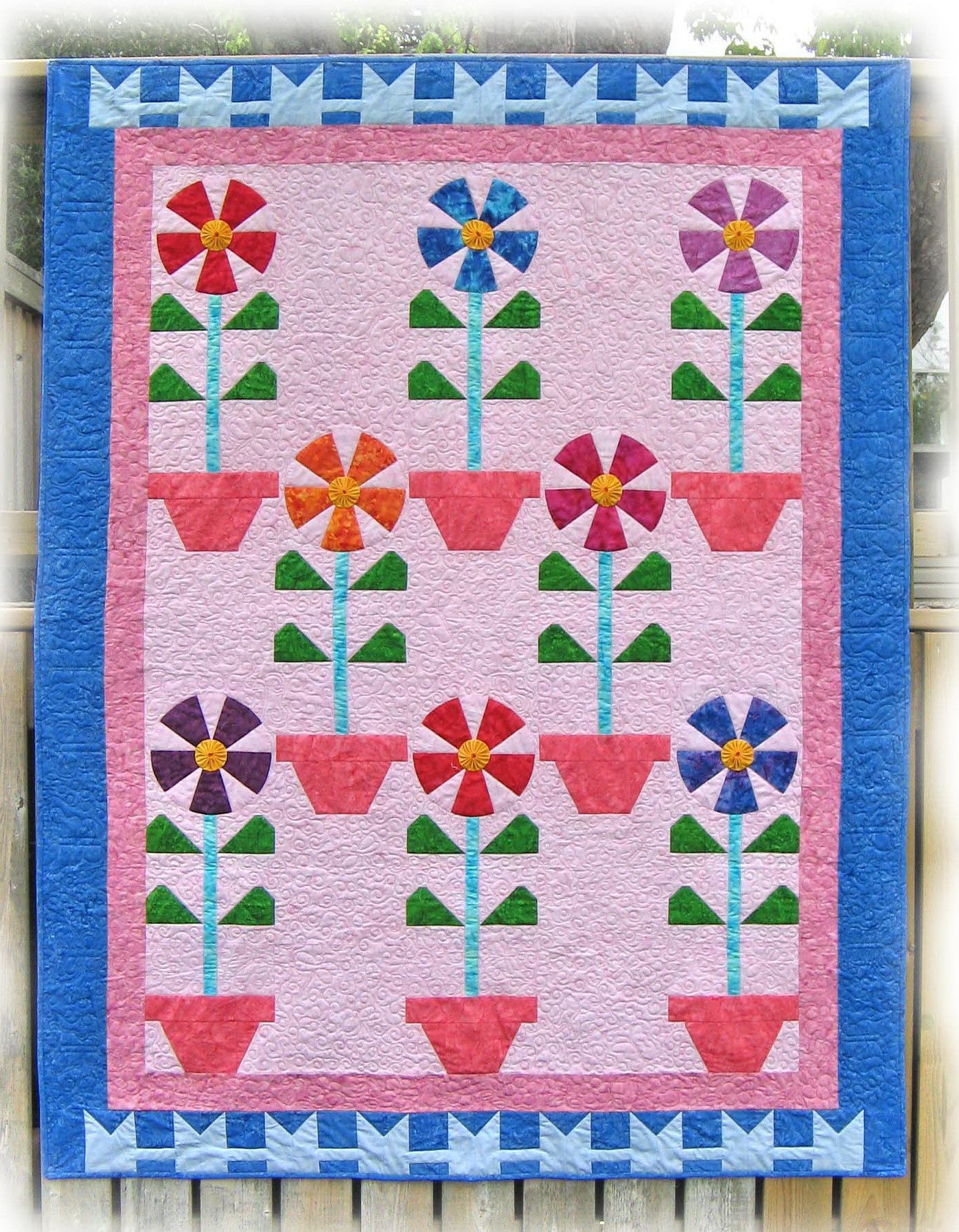 Pattern, Bali Blossoms Quilt ABQ-130