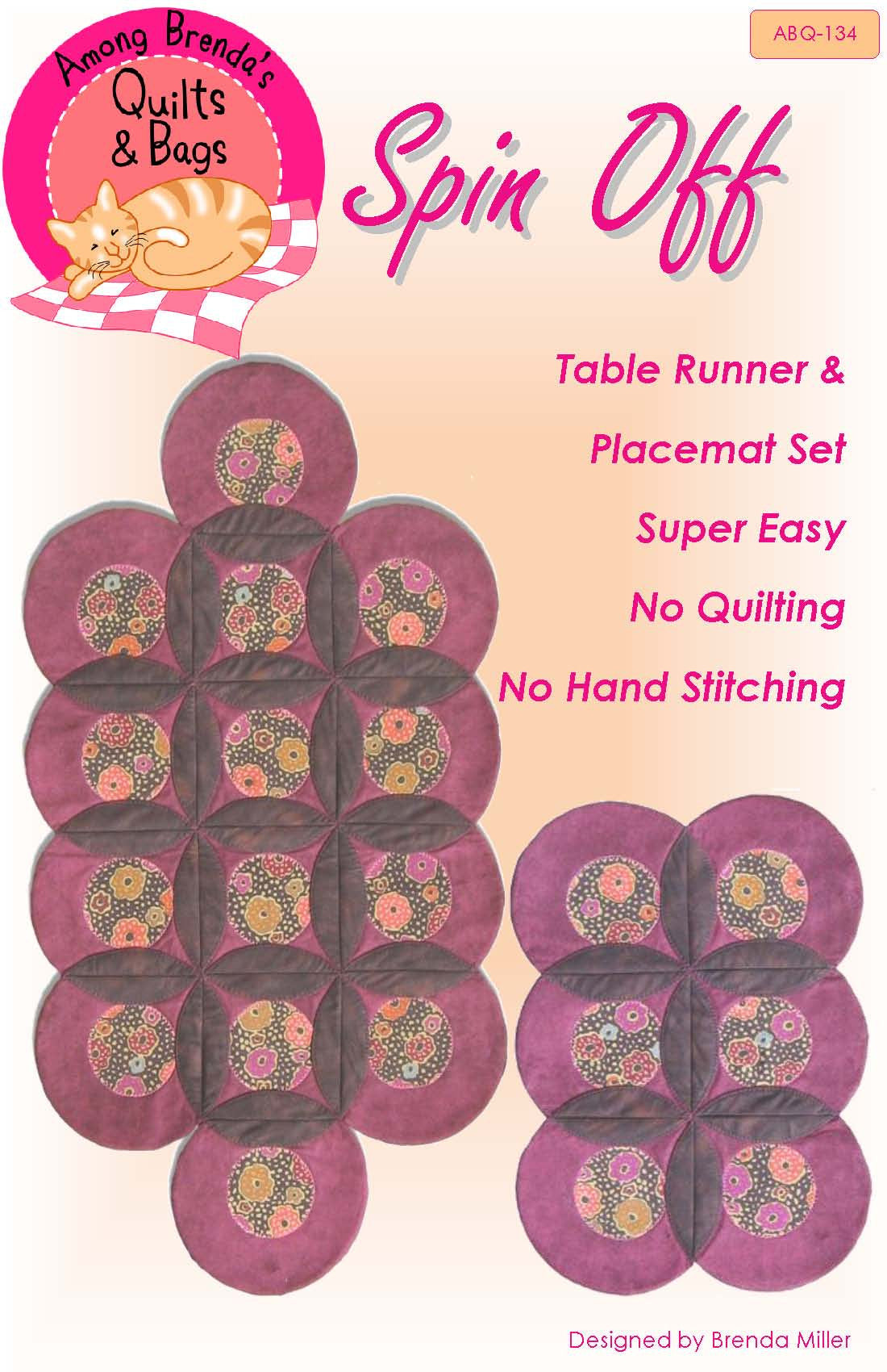 Pattern, Spin Off Table Runner & Placemat ABQ-134