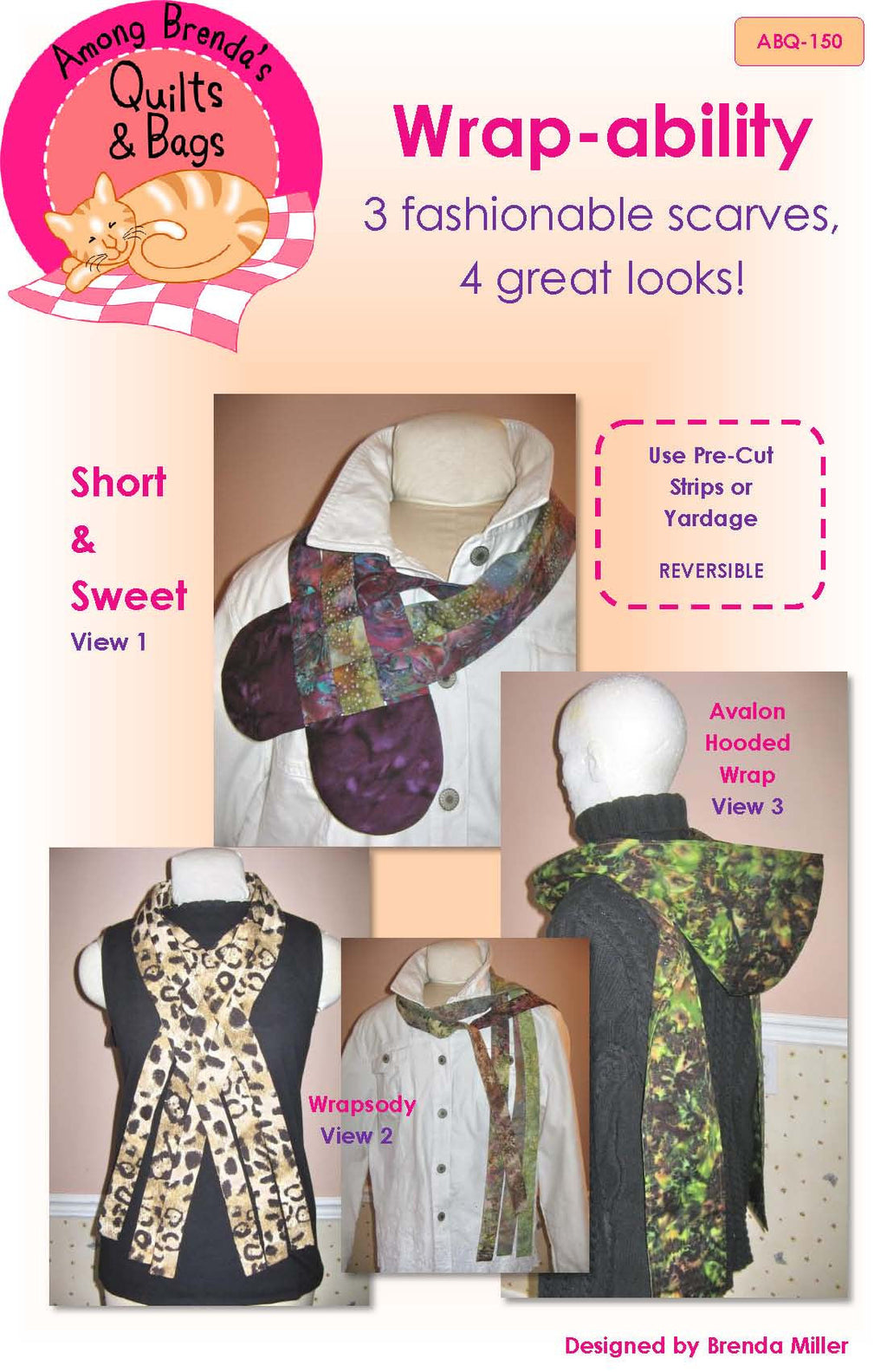Pattern, Wrap-ability, scarves and head wraps ABQ-150