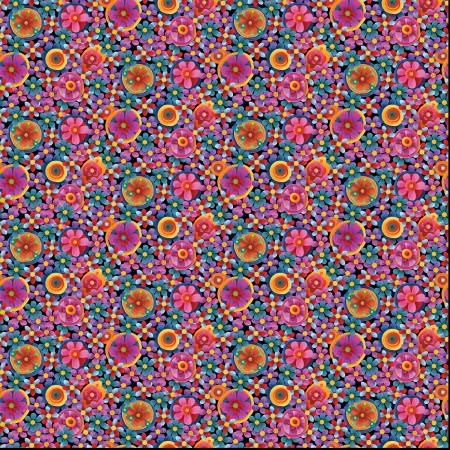 Fabric: Something to Crow About - Flowershine Multi     #16083B-99