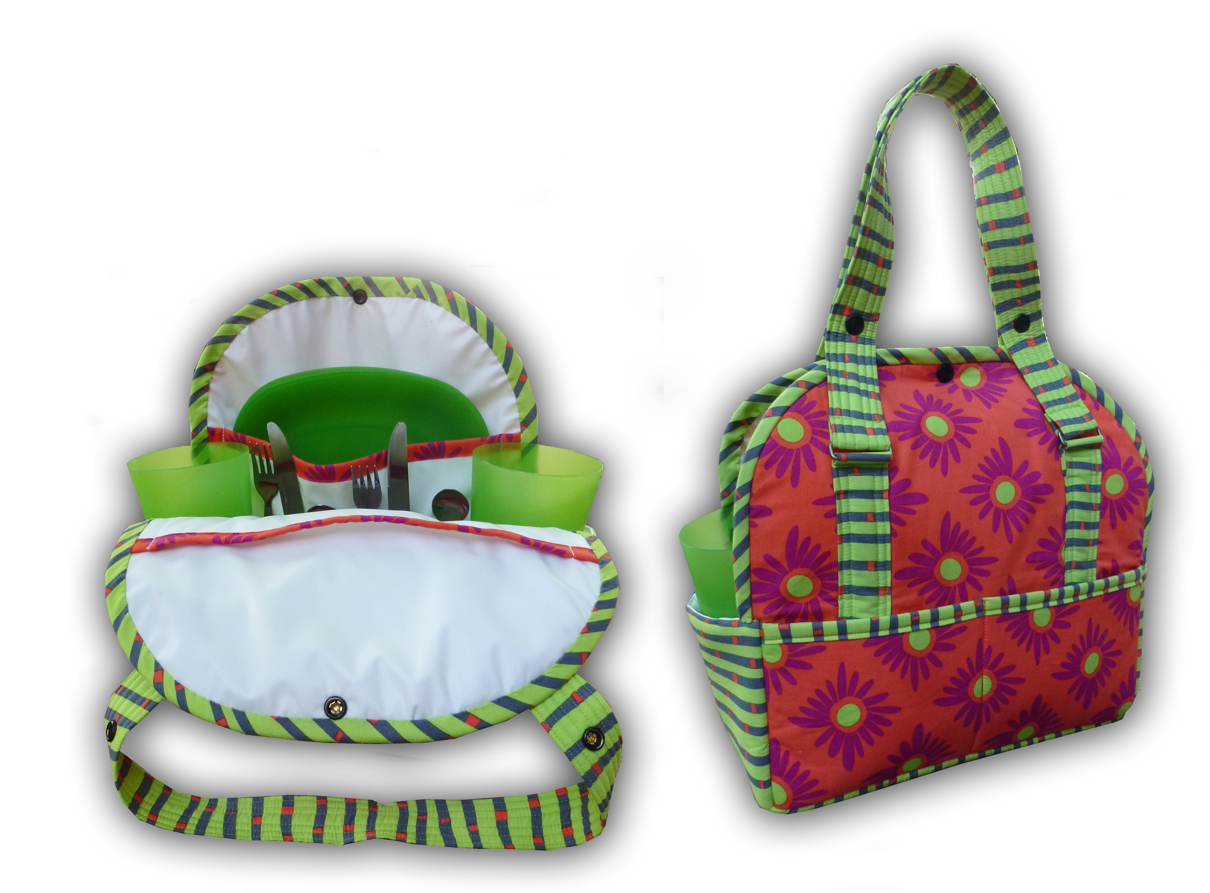 Pattern, Dining Out, Table Service Carrier for Picnics ABQ-164