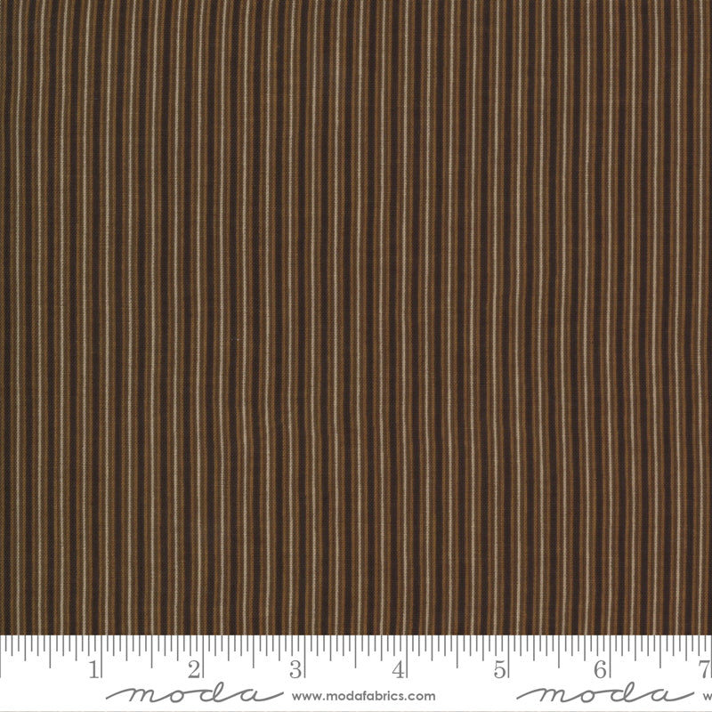 Fabric, Ladies Legacyby Barbara Brackman, Yankee Chocolate Stripe, 56356-14