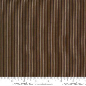 Fabric, Ladies Legacyby Barbara Brackman, Yankee Chocolate Stripe, 56356-14