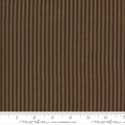 Fabric, Ladies Legacyby Barbara Brackman, Yankee Chocolate Stripe, 56356-14