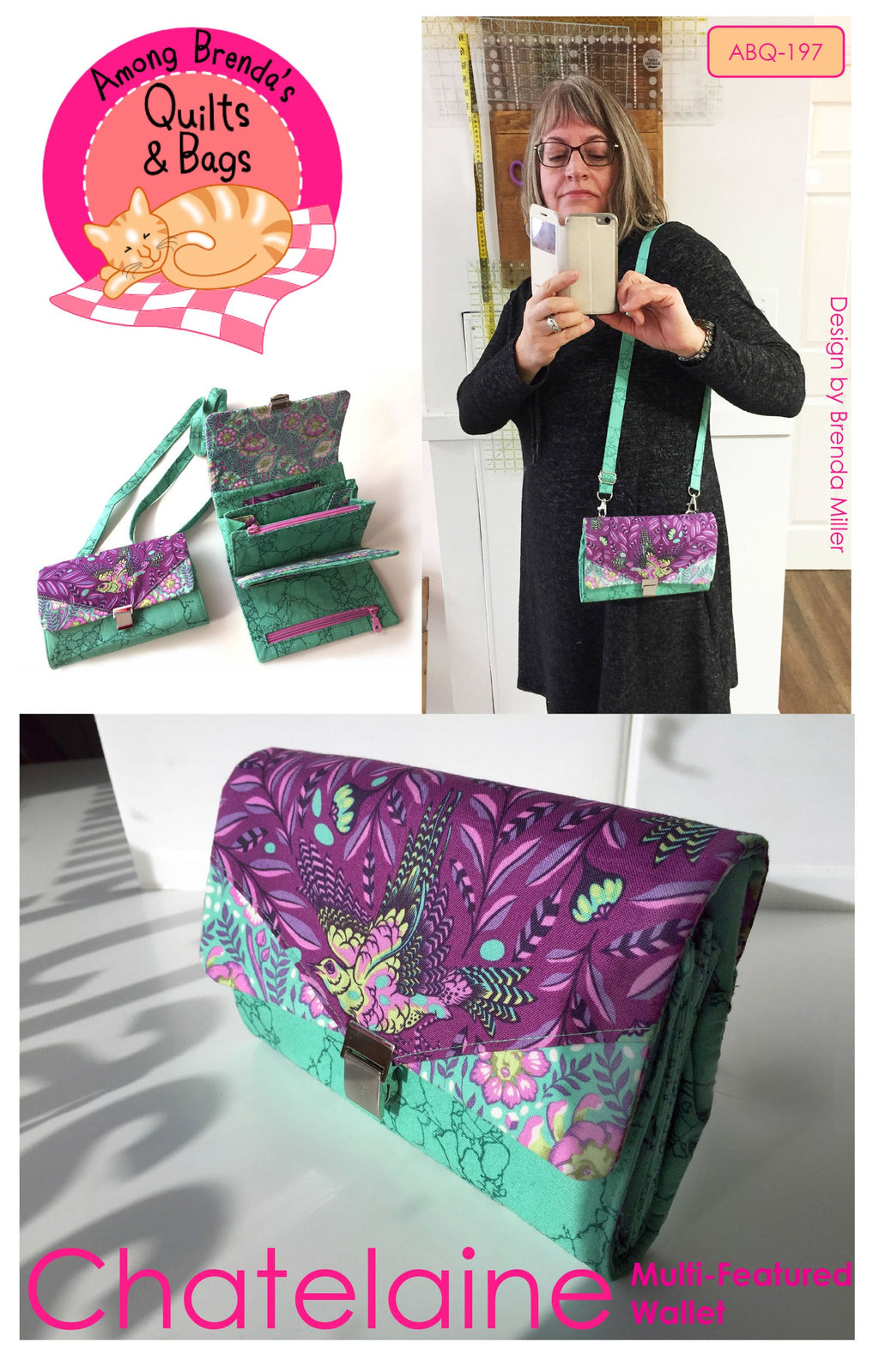 Pattern, Chatelaine Multi-Featured Wallet ABQ-197