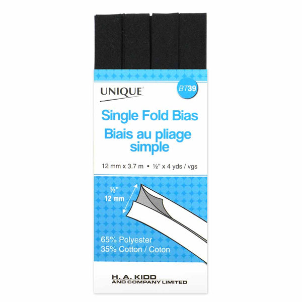 Single Fold Bias Tape, Assorted Colors 15mm x 2.75m