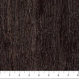 Fabric, Naturescapes Solitude Dark Brown Bark 26778-38