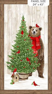 Fabric Panel, Beary Merry Christmas 27056-10