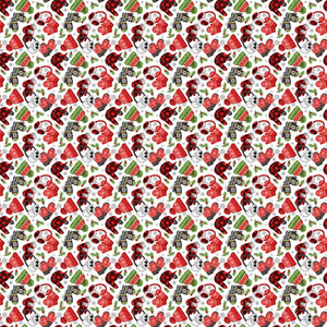 Fabric, Beary Merry Christmas, Hat Toss, White Multi #27060-10