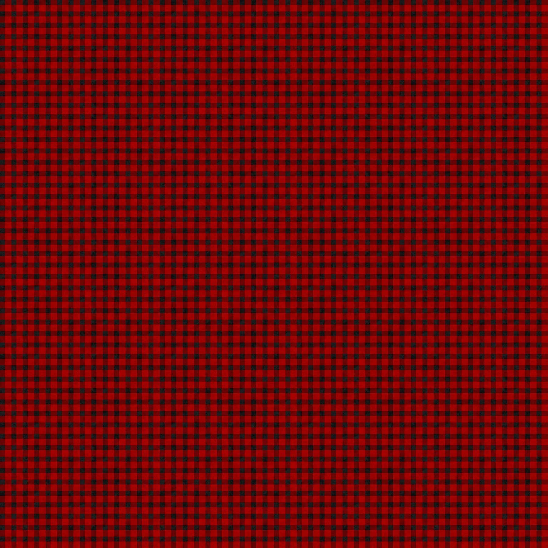 Fabric, Beary Merry Christmas, Buffalo Check, Red Black  #27065-24