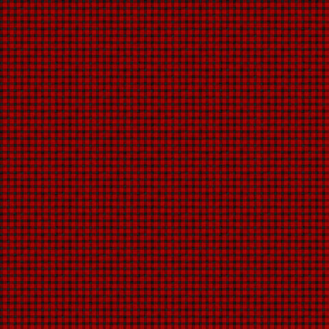 Fabric, Beary Merry Christmas, Buffalo Check, Red Black  #27065-24