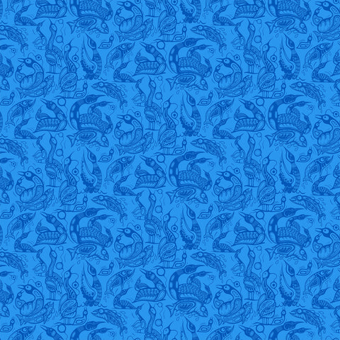 Fabric, Sacred Earth Blue Loon 2l7111-44