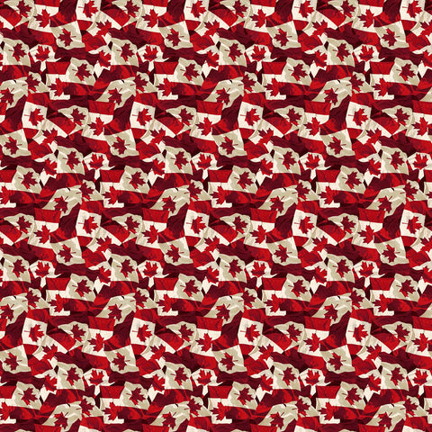 Fabric, Oh Canada 12, Red Beige 27179-24