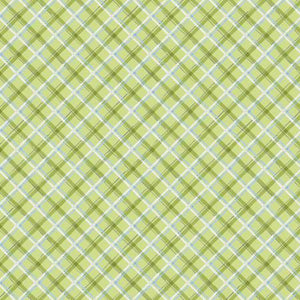 Fabric, Gnome-Grown, Green Plaid # 39877-741