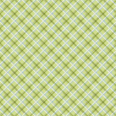 Fabric, Gnome-Grown, Green Plaid # 39877-741