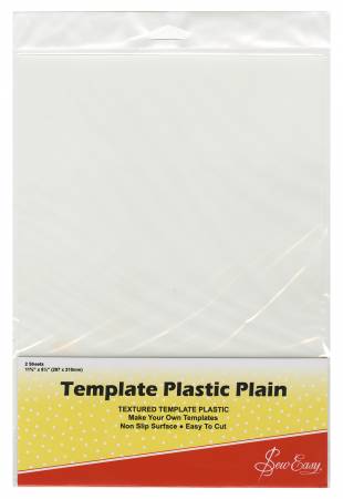 Template: Plastic, Plain, Two 8-1/2in x 11in Sheets per Package     # 40060019