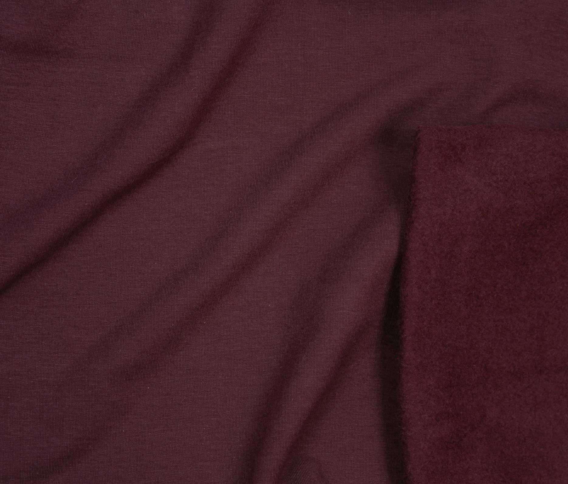 Fabric, Knit,Bamboo Dream Fleece/Sweat, Purple Fig 41834 125