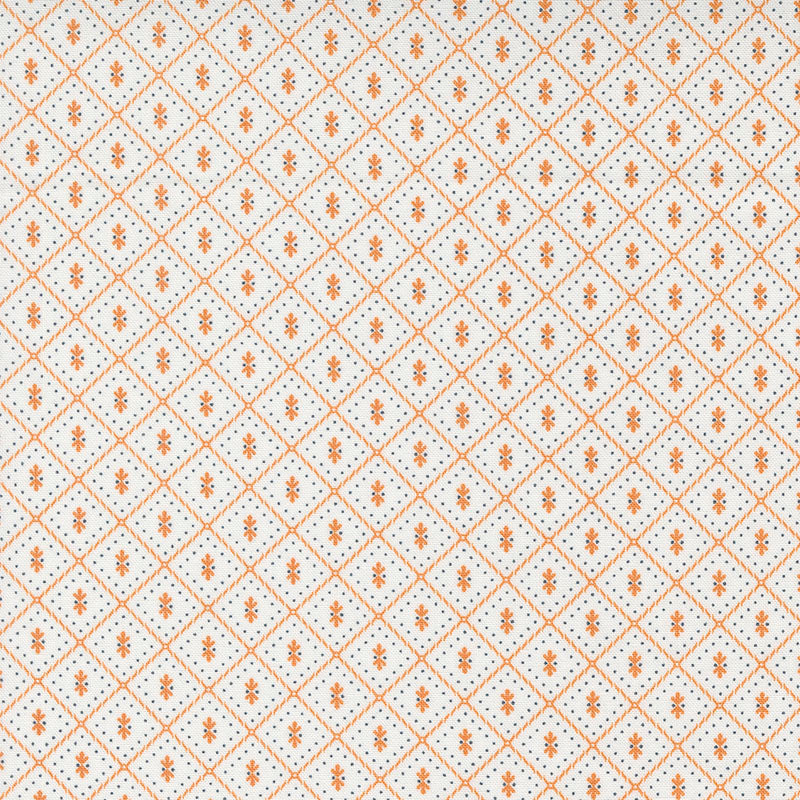 Fabric, Linen Cupboard by Fig Tree & Co, Chantilly Orange, 520485-21