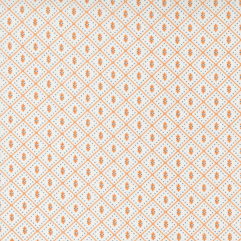 Fabric, Linen Cupboard by Fig Tree & Co, Chantilly Orange, 520485-21