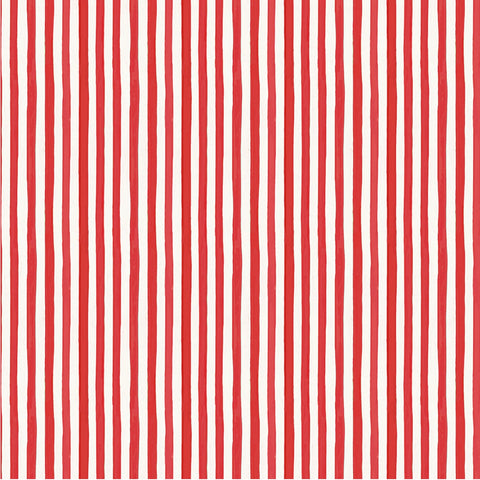 Fabric, Red Festive Stripe Christmas, 53909-9