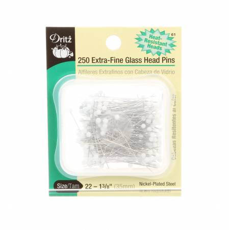 Pins, Extra Fine Glass Head Pin Size 23 - 1 3/8in, 61