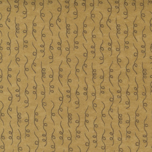 Fabric Fall Fantasy Flannel, Yellow Squiggle, 56845F-23