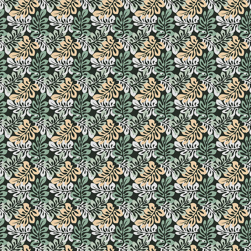 Fabric, Into the Jungle Multi Leaves 889-96