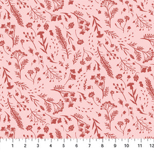 Fabric, Eden Boccaccini Meadows Foliage in Rose 90733-20