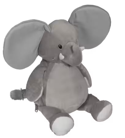 Embroidery Blank, Elford Elephant Buddy Grey 91091