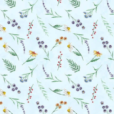 Fabric: Fanciful Flight, Blue 3029-11176-676