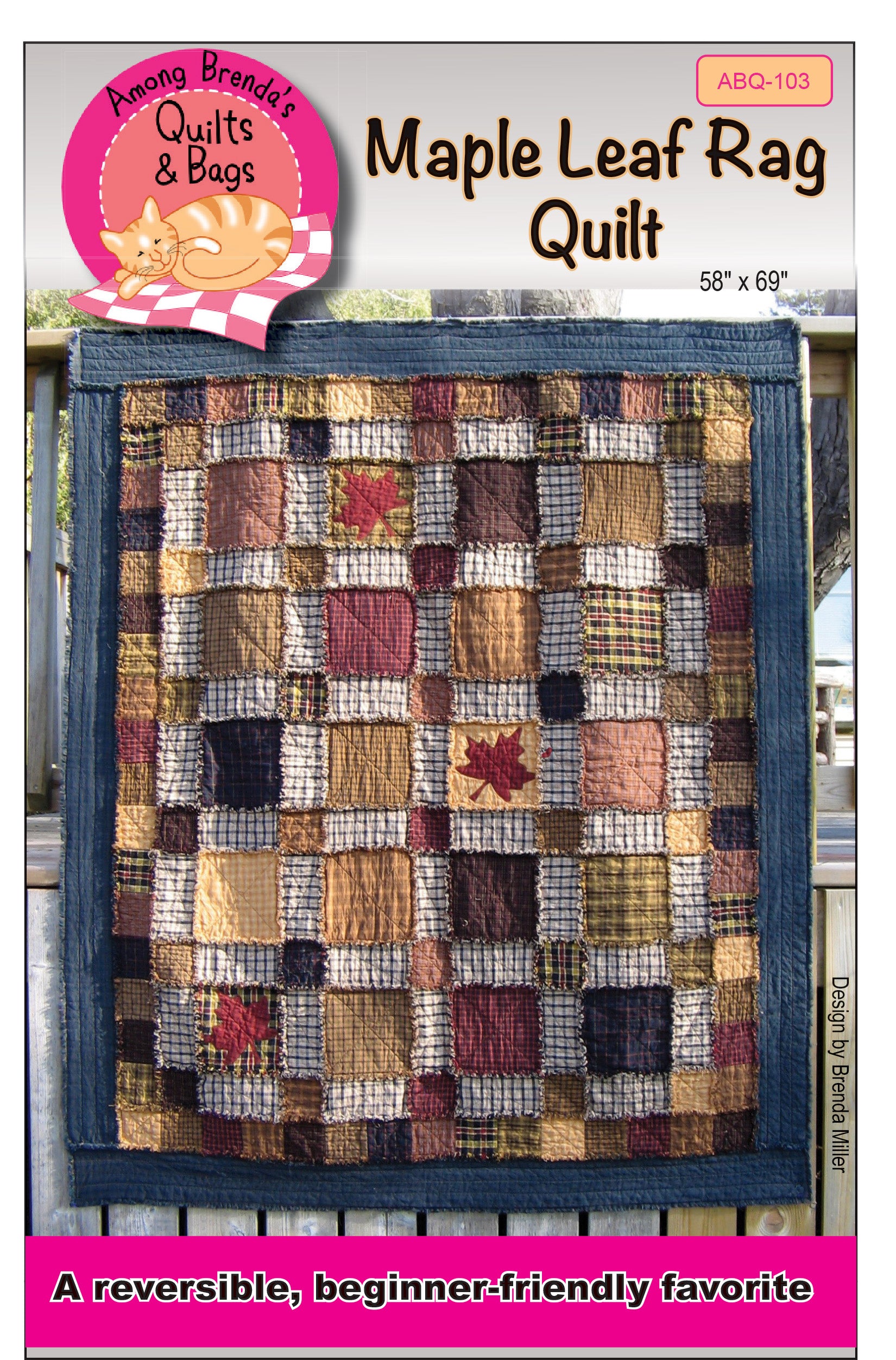 Pattern, Maple Leaf Rag Quilt ABQ-103