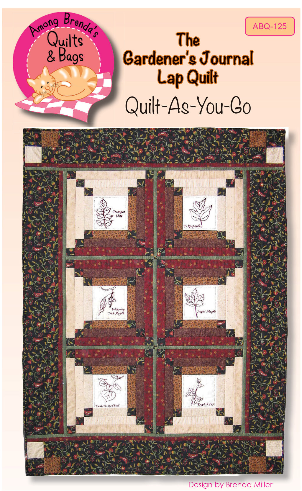 Pattern, Gardener's Journal Lap Quilt ABQ-125