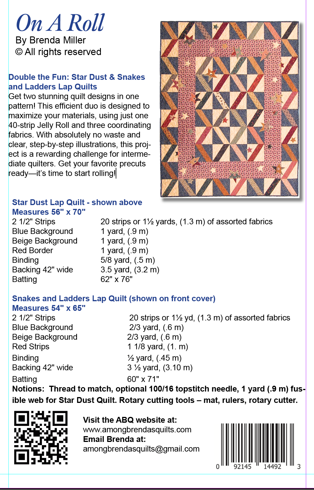 Pattern, On a Roll ABQ-128
