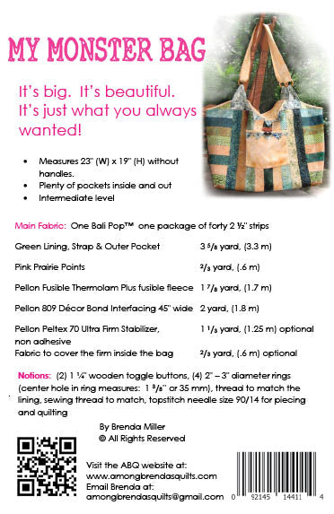 Pattern, My Monster Bag ABQ-148