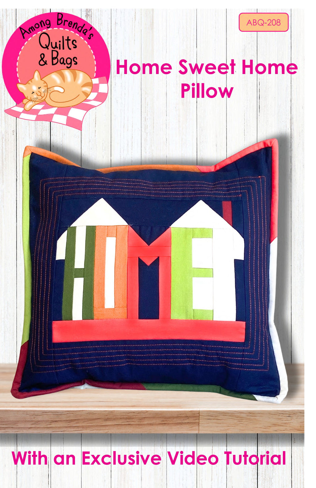 Pattern, Home Sweet Home Pillow, ABQ-208