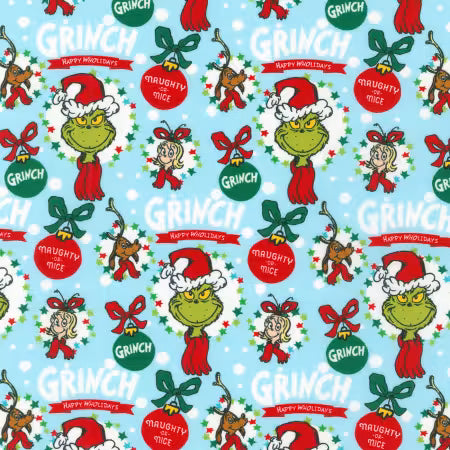 Fabric, Grinch Holiday Dr. Seuss  ADE20278223