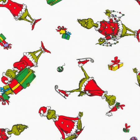 Fabric, Grinch Holiday Dr. Seuss  ADE20996223