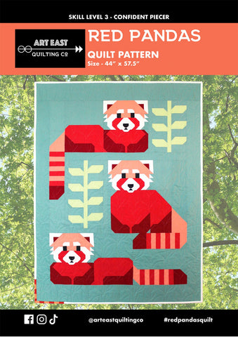 Pattern, Red Pandas Quilt Pattern # AERP0322