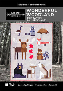 Pattern, Wonderful Woodland Quilt Pattern # AEQCWW0920