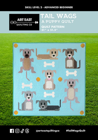 Pattern, Tail Wags A Puppy Quilt Pattern # AETW1123