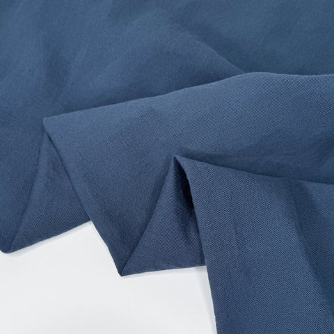 Fabric, Ashton, Organic Linen Cotton Twill, Denim